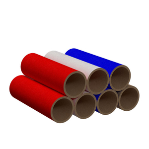 Tubos de rollo de papel artístico biodegradables y respetuosos con el medio ambiente de colores, tubos artesanales de papel coloridos hechos a mano de 54mm