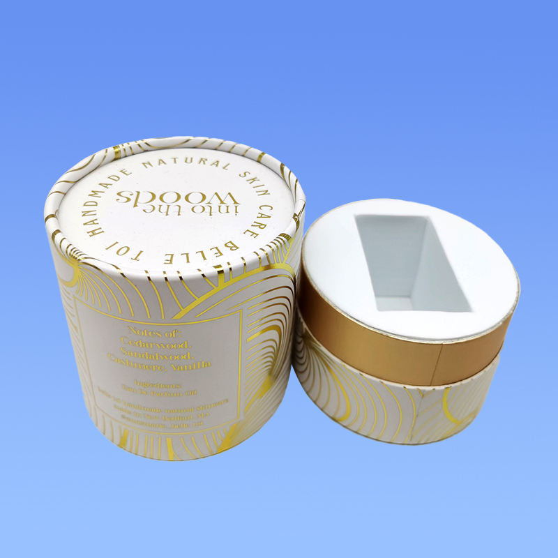 Tubo de papel para cosméticos Solución de embalaje duradera Cilindro de tubo de paquete de papel cosmético biodegradable personalizado ecológico natural