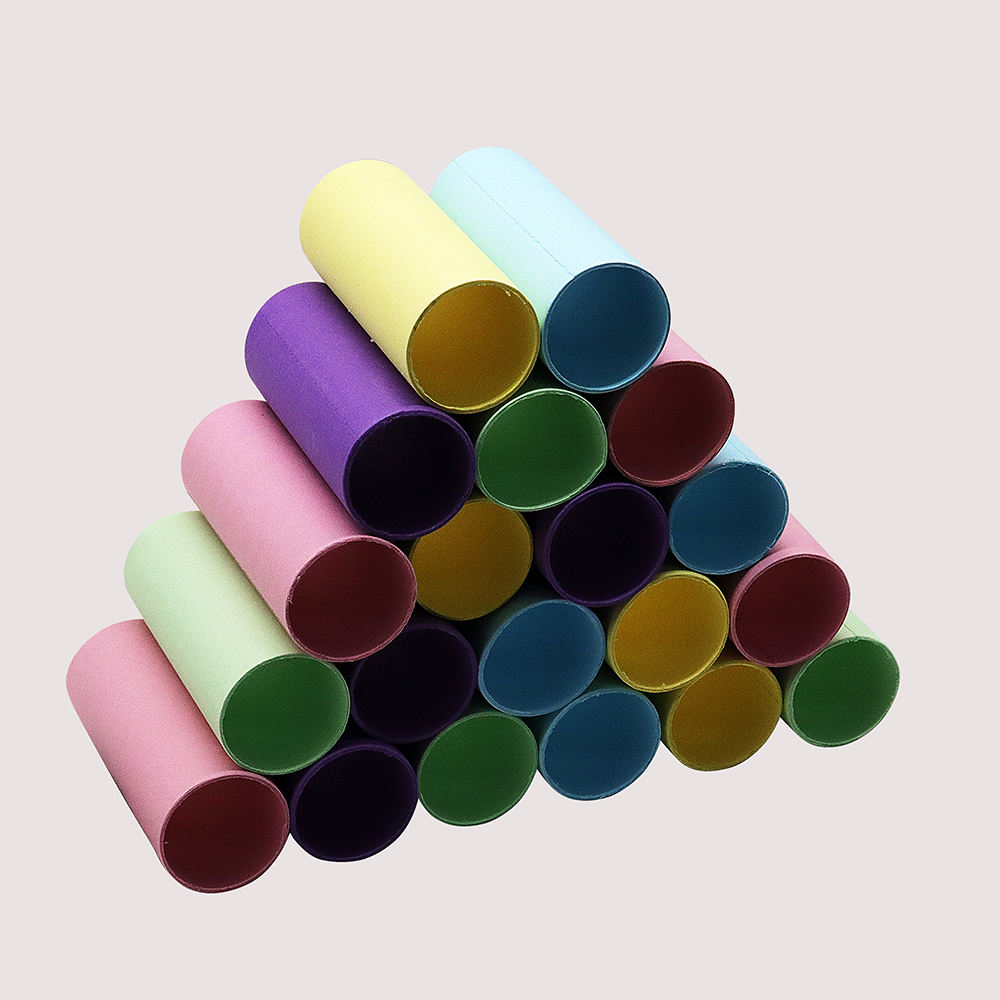 Tubos de papel coloridos hechos a mano para manualidades, tubos en rollo biodegradables y ecológicos para fines artísticos y artesanales, 4cm