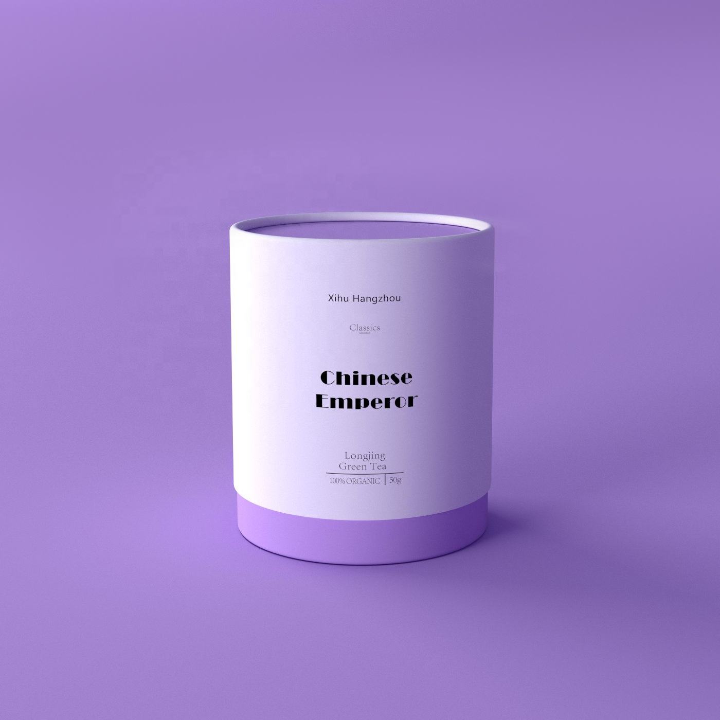 Impresión personalizada, cilindro biodegradable, papel para alimentos, cartón, bolsas de bote de té Premium, embalaje de caja de tubo para paquete de té suelto