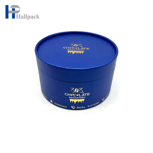 Tubo de papel de chocolate de embalaje de cartón del bote del tubo de papel de calidad alimentaria