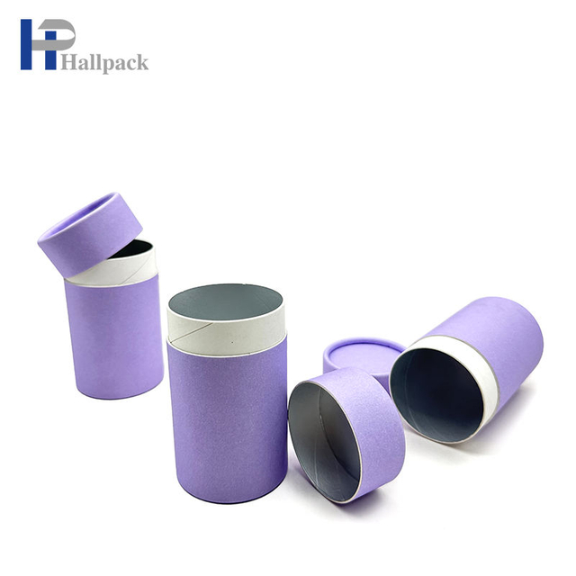 Caja redonda de cartón de papel de aluminio biodegradable personalizado, tubo de papel de calidad alimentaria, tubo de embalaje, embalaje de papel para galletas, té y café