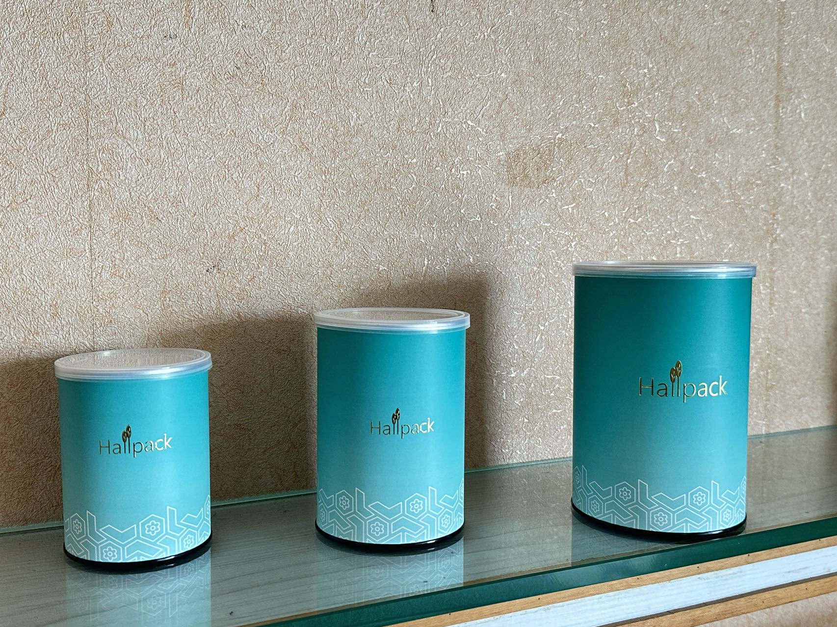 Diseño de marca ecológico personalizado, embalaje de papel cilíndrico de fácil desgarro con tapa de plástico Kraft, tubo de papel personalizado