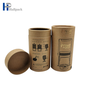 Personalizar el tubo de cartón decorativo del tubo de cartón de papel Kraft del sello de embalaje biodegradable para requisitos particulares