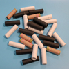 Envase de tubo de papel Kraft ecológico de 0,3 oz, envase de cosméticos, barra de loción de forma redonda, lápiz labial