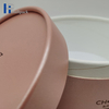 Tubo redondo del papel de Kraft del oro caliente rosado amistoso de Eco para los complementos