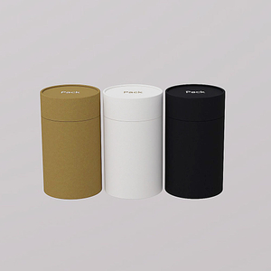 Cilindro biodegradable del café de la categoría alimenticia que empaqueta el empaquetado redondo personalizado del tubo del papel del arte de Eco