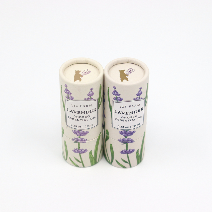 Embalaje cosmético personalizado de alta calidad, caja cilíndrica de cartón, tubo de papel, embalaje para perfume, esmalte de uñas, aceite esencial