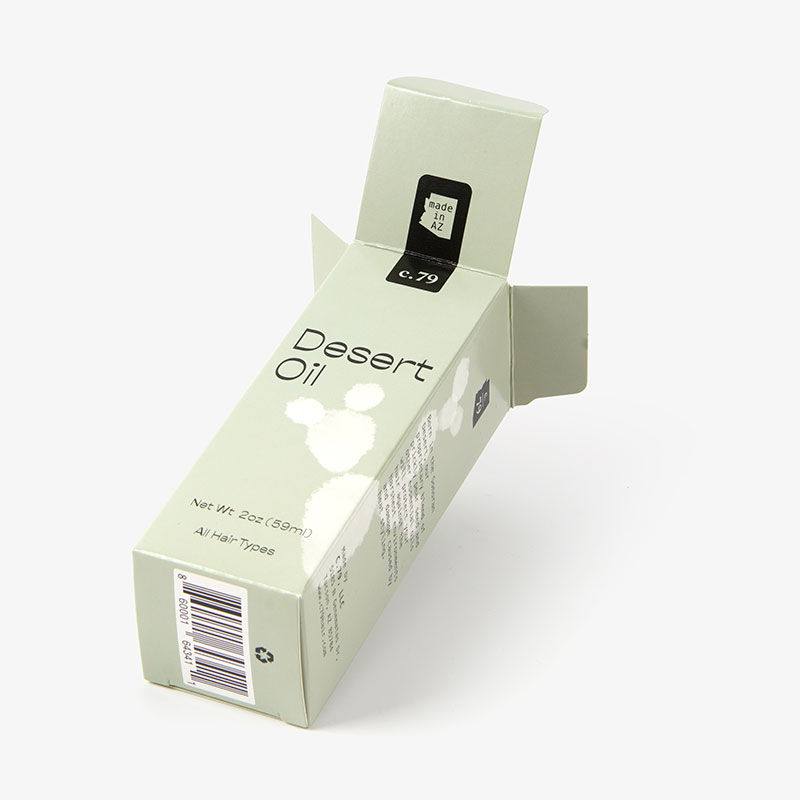 Paquete de caja de papel empaquetado de cartón cosmético personalizado de alta calidad para aceite esencial de esmalte de uñas