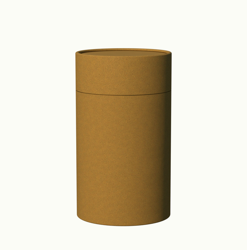 Tubo de papel de cartón cilíndrico marrón para café, bebida, jugo, champán y embalaje de tequila, duradero y resistente