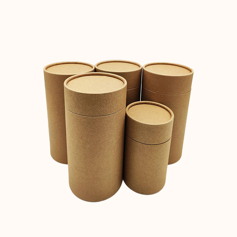 Tubo de papel de encargo amistoso de la caja del cilindro de la cartulina de la categoría alimenticia de Eco que empaqueta para el té del café de leche en polvo