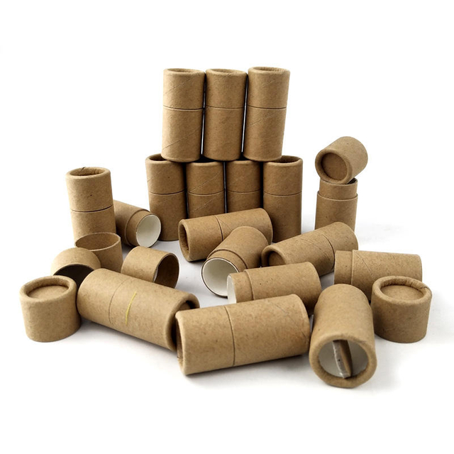 Tubos de bálsamo labial con tubo de papel desodorante ecológico de 1 oz a bajo precio