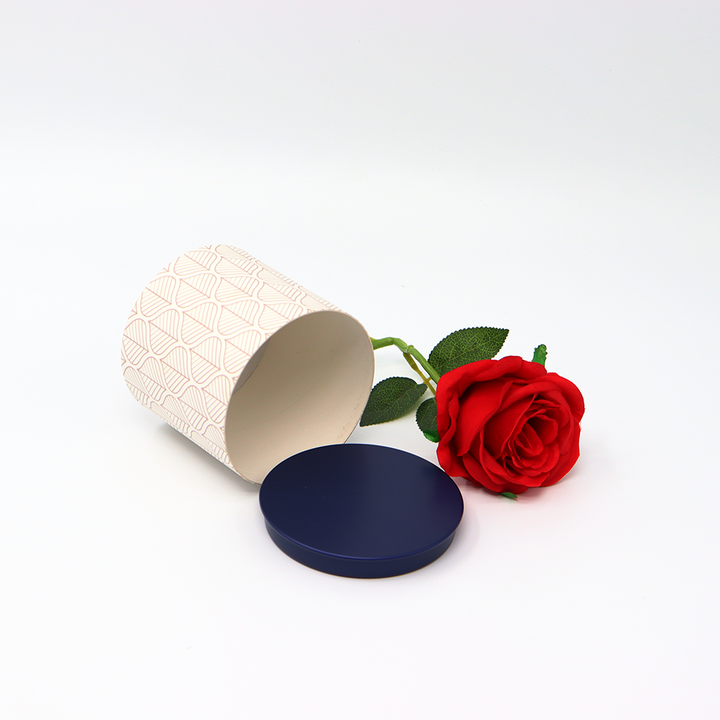 Embalaje cosmético personalizado de alta calidad, caja cilíndrica de cartón, embalaje de tubo de papel con cubierta metálica para crema de GEL para el cuidado de la piel