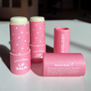 Tubo de bálsamo labial personalizado de papel libre de plástico biodegradable, forma redonda, cilindro de empuje hacia arriba, barra de loción, tubo de papel de embalaje