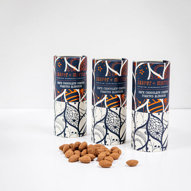 Caja de tubo redondo de impresión personalizada, embalaje de tubo de cartón ecológico para embalaje de tubo biodegradable artesanal de café y chocolate