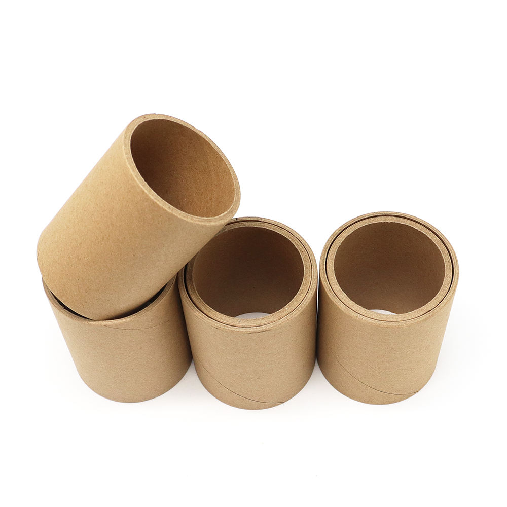 Tubo de papel Kraft de embalaje de papel redondo personalizado, caja de tubo cilíndrico de cartón, venta al por mayor