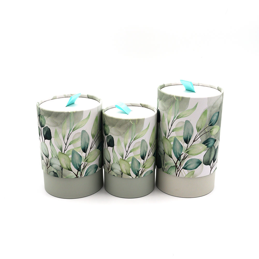 Hallpack-caja redonda de té y café suelta, diseño personalizado, respetuoso con el medio ambiente, cilindro de embalaje, caja de embalaje de alimentos de cartón, tubo de papel