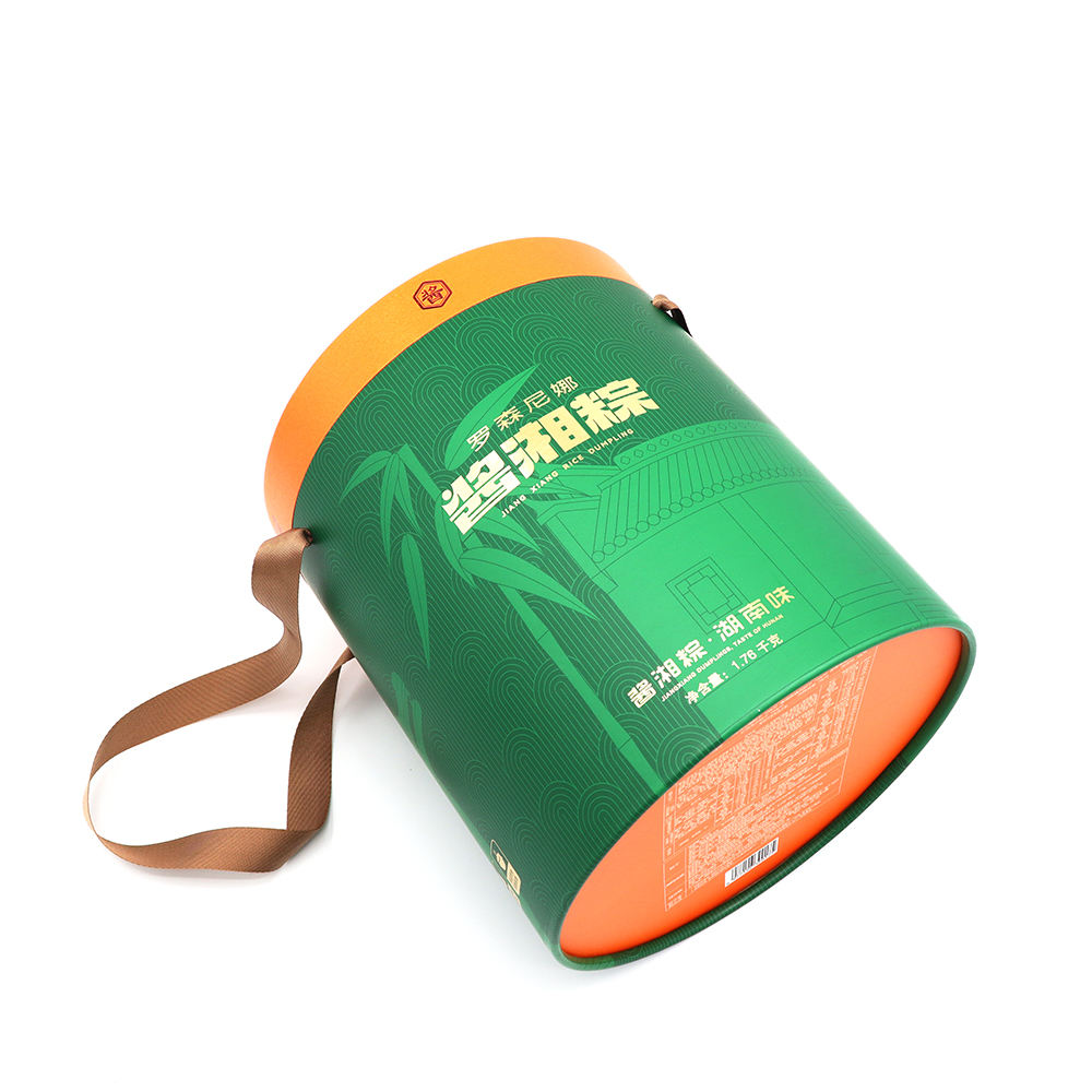 Diseño de lujo, impresión de pastel de Luna, albóndigas, pastel de cumpleaños, pastel de fiesta, contenedor cilíndrico, embalaje de papel redondo, embalaje de papel de regalo