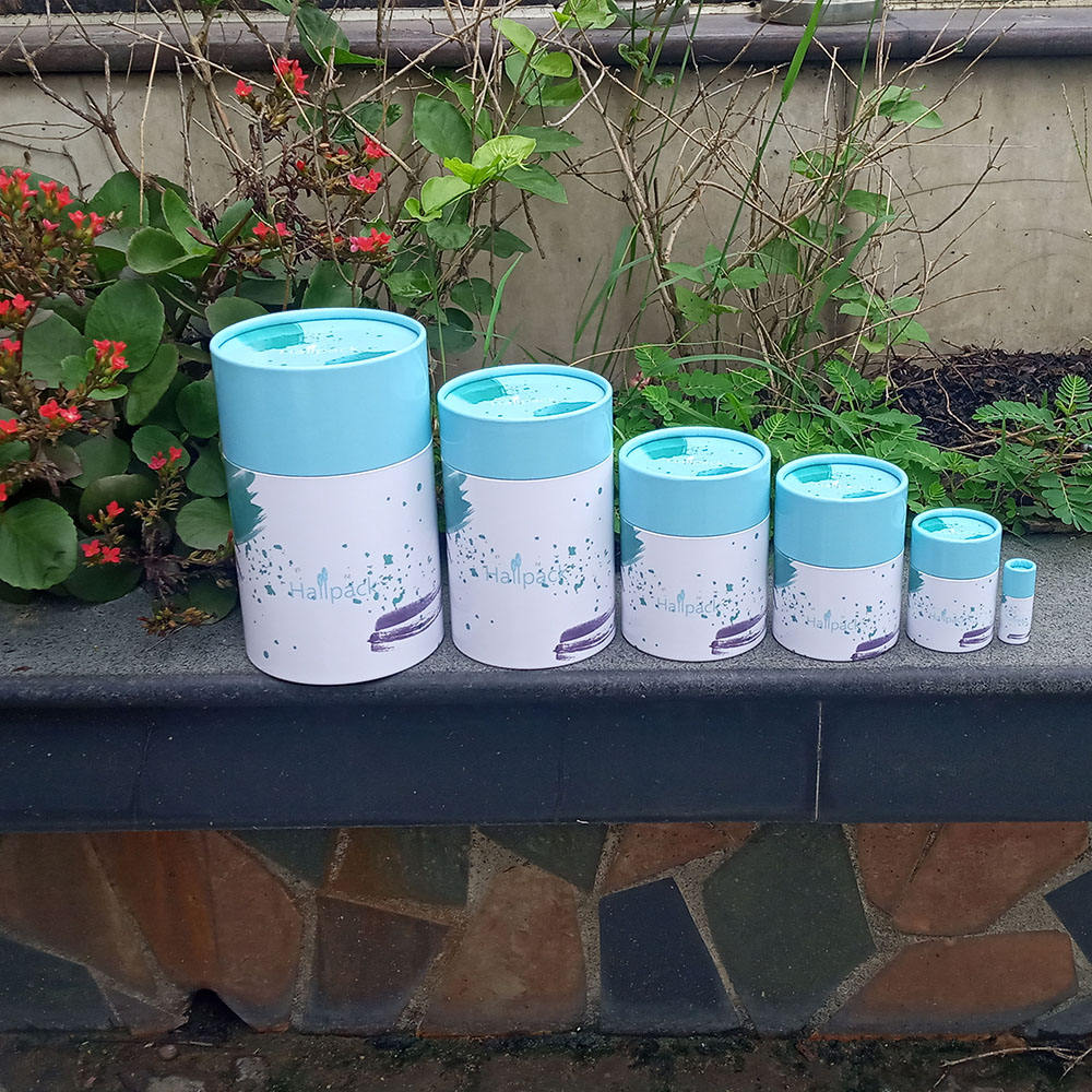 Tubos de papel Kraft que empaquetan cajas de papel push-up en estilo cartón para té para almacenamiento y presentación de té