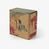 Caja de perfume cosmética plegable, biodegradable, respetuosa con el medio ambiente, con logotipo personalizado, pequeña caja de regalo de embalaje de barra de jabón de papel Kraft