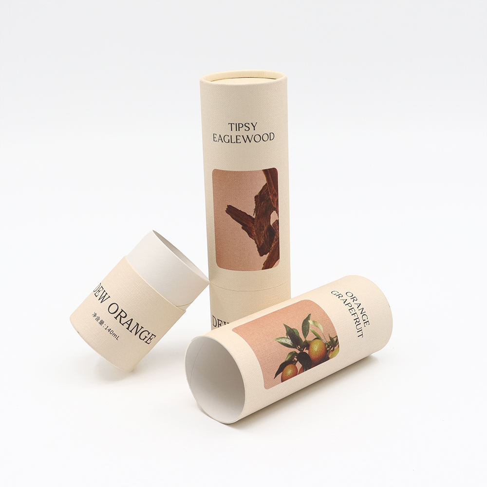 Embalaje personalizado de alta capacidad, tubo de papel, botella de cosméticos, embalaje de tubo de papel de emulsión de aceite esencial