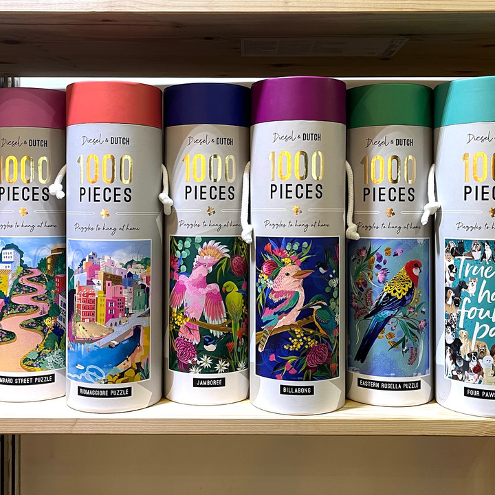 Caja de tubo redondo de impresión personalizada, embalaje de papel Kraft ecológico para velas, embalaje de tubo de cartón artesanal de rompecabezas a la moda