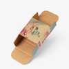 Caja de perfume cosmética plegable, biodegradable, respetuosa con el medio ambiente, con logotipo personalizado, pequeña caja de regalo de embalaje de barra de jabón de papel Kraft