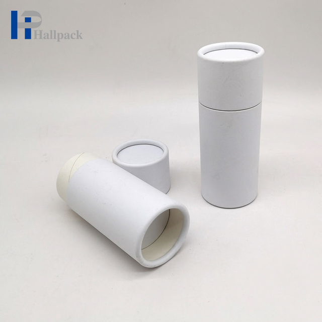 Los productos puntuales venden al por mayor el embalaje push-up blanco del tubo redondo del cartón de Kraft para los cosméticos y los artes