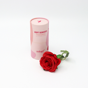 Embalaje de tubo de papel de caja de cilindro de cartón cosmético biodegradable de estilo de lujo personalizado para botella de perfume