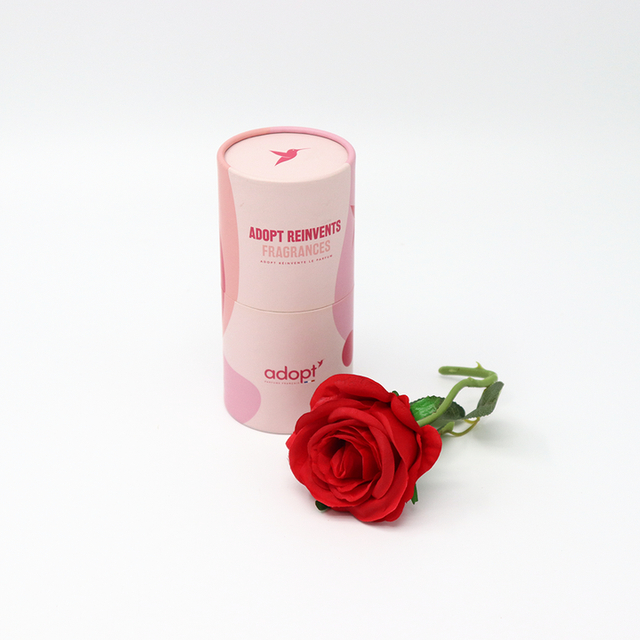 Embalaje de tubo de papel de caja de cilindro de cartón cosmético biodegradable de estilo de lujo personalizado para botella de perfume