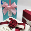 Caja de regalo de empaquetado de la cartulina del arco de la cinta de la caja de cartón de papel al por mayor