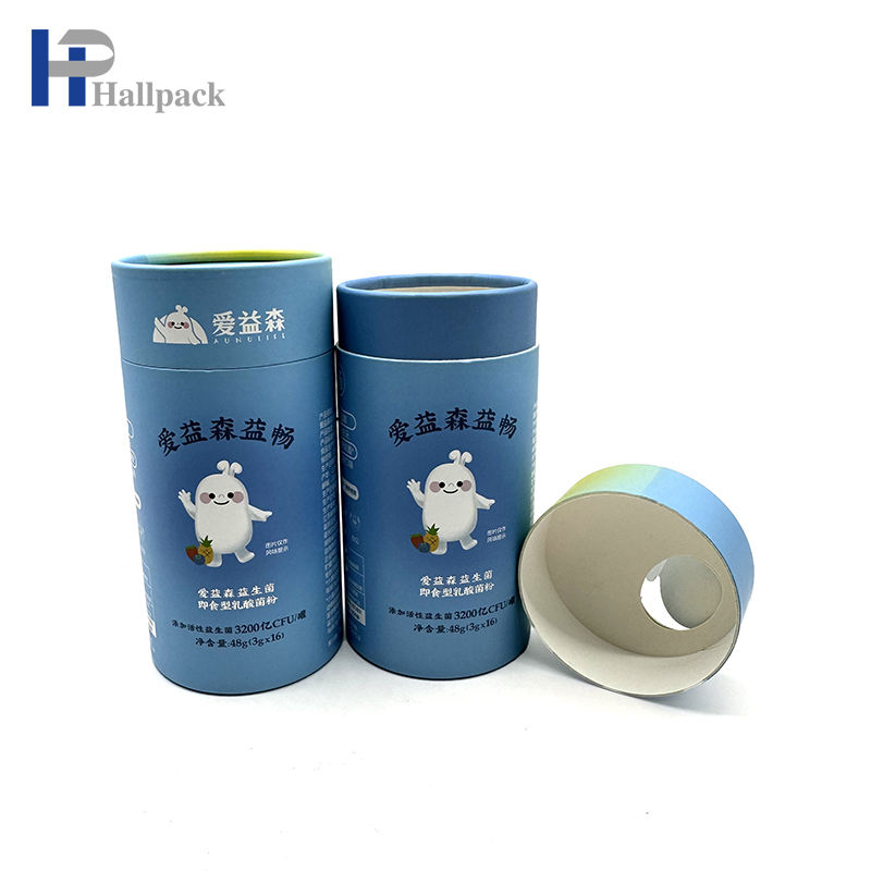 Empaquetado fácil de los tubos del papel de rasgón de los tubos biodegradables redondos vacíos de encargo de la etiqueta privada