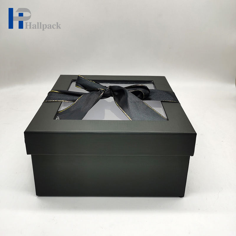 Caja de papel transparente de perfume de menor costo al por mayor de fábrica