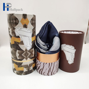 Cilindro de ropa biodegradable que empaqueta el tubo redondo de papel artesanal personalizado