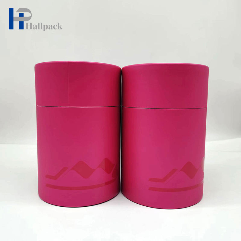 Cilindro de impresión personalizado, caja de regalo de cartón, embalaje de tubo de papel UV