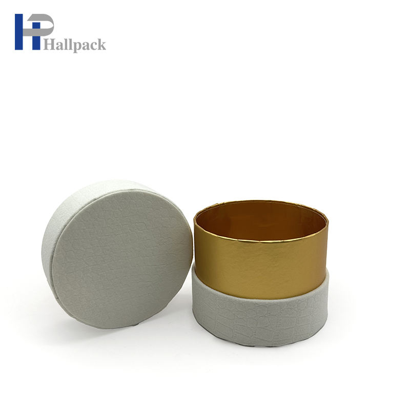 Empaquetado redondo de encargo amistoso del tubo del papel del bote de la cartulina de la categoría alimenticia de Eco