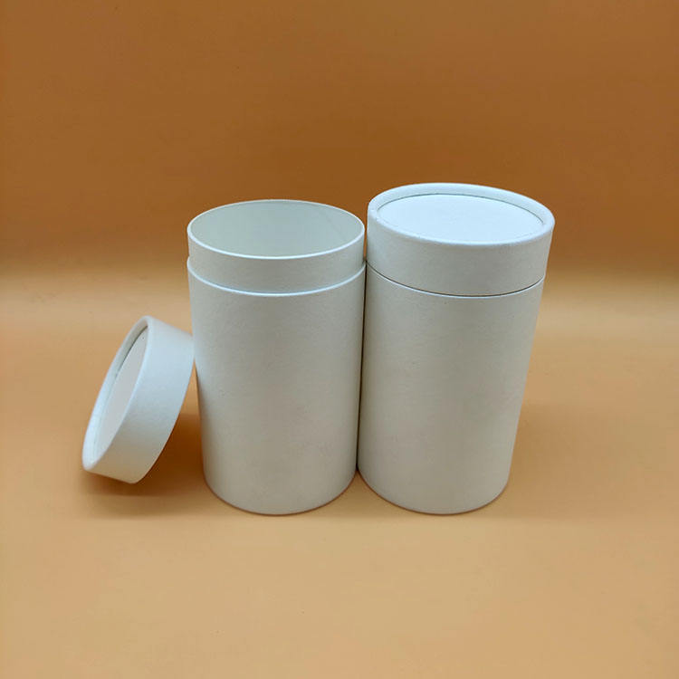 Embalaje original Tubo biodegradable Tubos de cartón de papel blanco