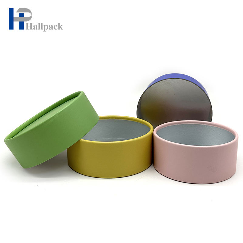 Tubo de té de embalaje de papel artesanal, cilindro de cartón con logotipo personalizado, venta al por mayor