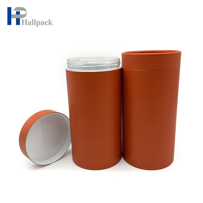 Casquillo vacío amistoso de la torsión de Eco construido en el tubo plástico del papel del cilindro de la botella