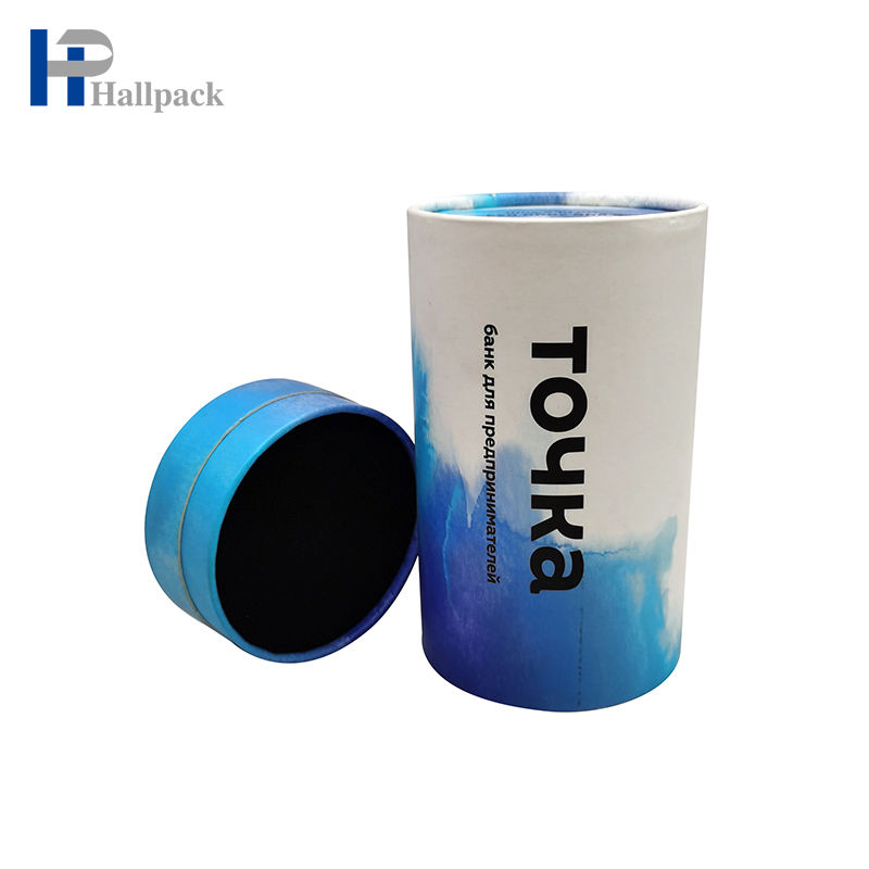 Empaquetado largo del tubo de papel del barril impreso biodegradable de encargo del tubo de la cartulina