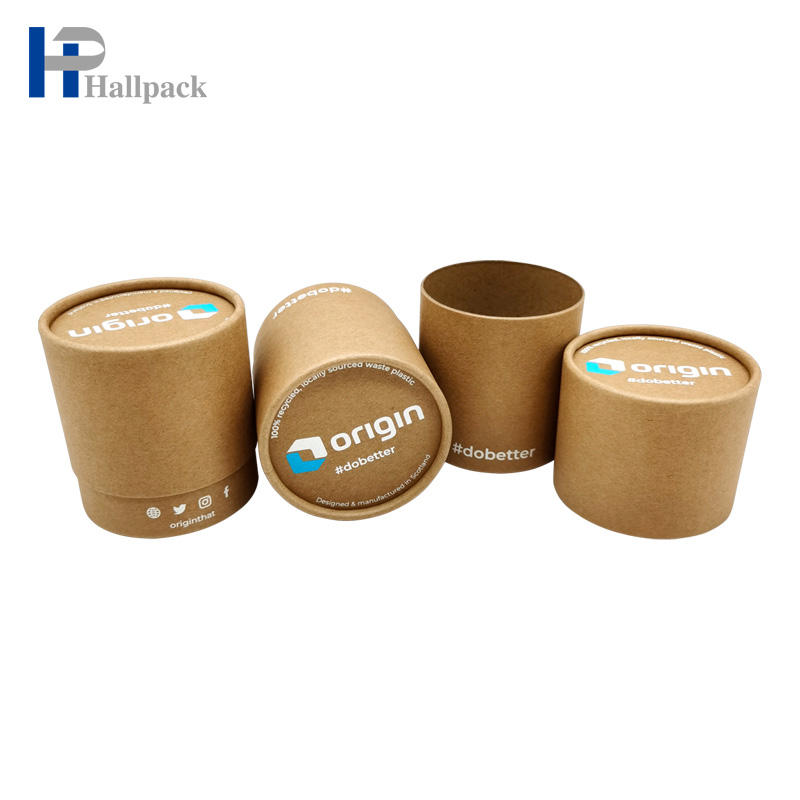 Tubos cosméticos de papel biodegradables Tubo de papel Kraft en blanco
