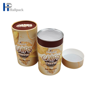 Latas de tubo de papel de cubierta interior de rasgón fácil con sello de calidad alimentaria al por mayor