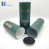 Tubo de papel de empaquetado de la botella de aceite de la esencia del tubo de papel cosmético redondo verde