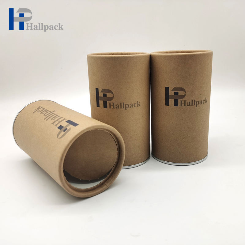 Empaquetado fácil de tirar de la tapa del tubo de encargo del papel del color de la protección del medio ambiente