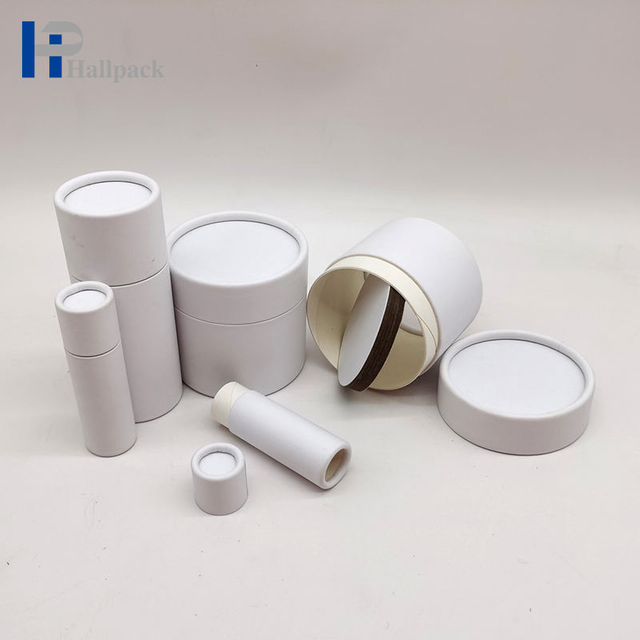 Tubo de papel natural para lápiz labial, tubo de desodorante, tubos de papel Kraft Push Up