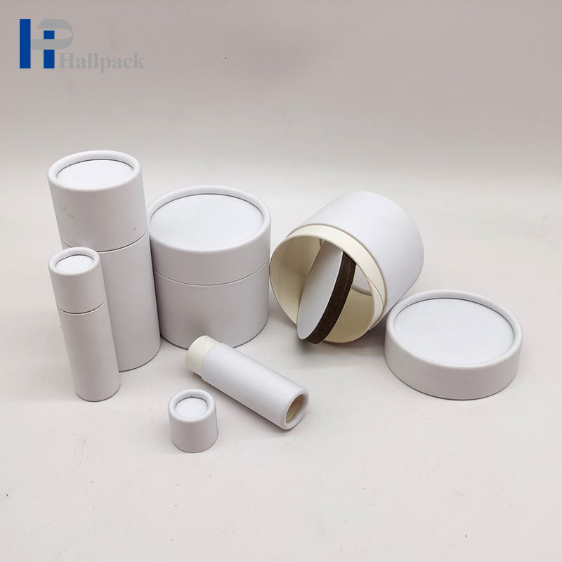 Tubo de papel natural para lápiz labial, tubo de desodorante, tubos de papel Kraft Push Up