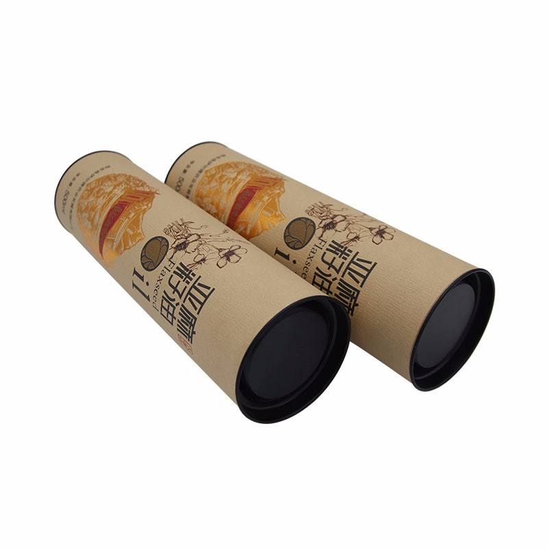 Blanco Marrón Negro Embalaje ecológico Tubos de papel a medida Soluciones de tubos de envío Embalaje seguro de tubos de papel