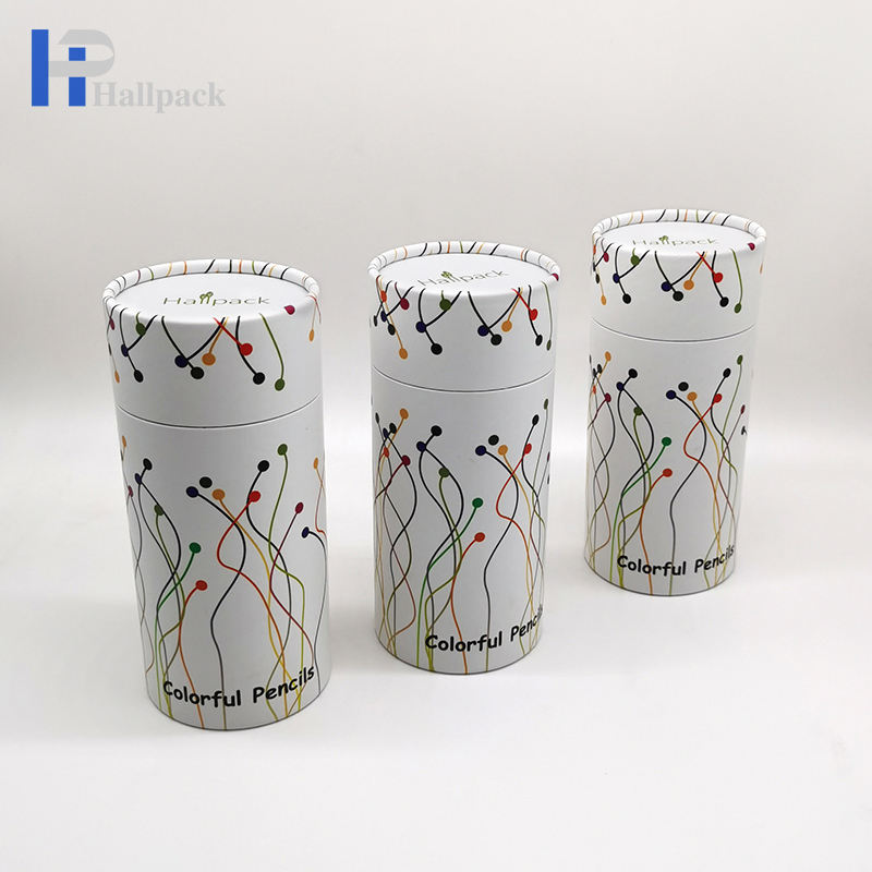 Tubos de papel Kraft personalizados Tubo de papel de regalo Embalaje de tubos de papel Kraft