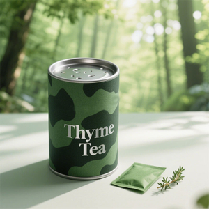 Botes de papel de logotipo de Cutsom reciclables para envases de té Grado de alimentos CAN
