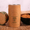 Embalaje de tubo de papel biodegradable para un tubo de embalaje de café con tapas